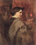 Anselm Feuerbach self portrait oil